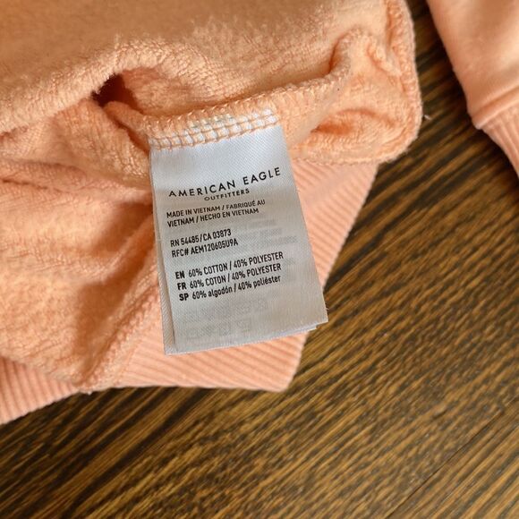 American Eagle Peach Hoodie - Size Small - Picture 6 of 8
